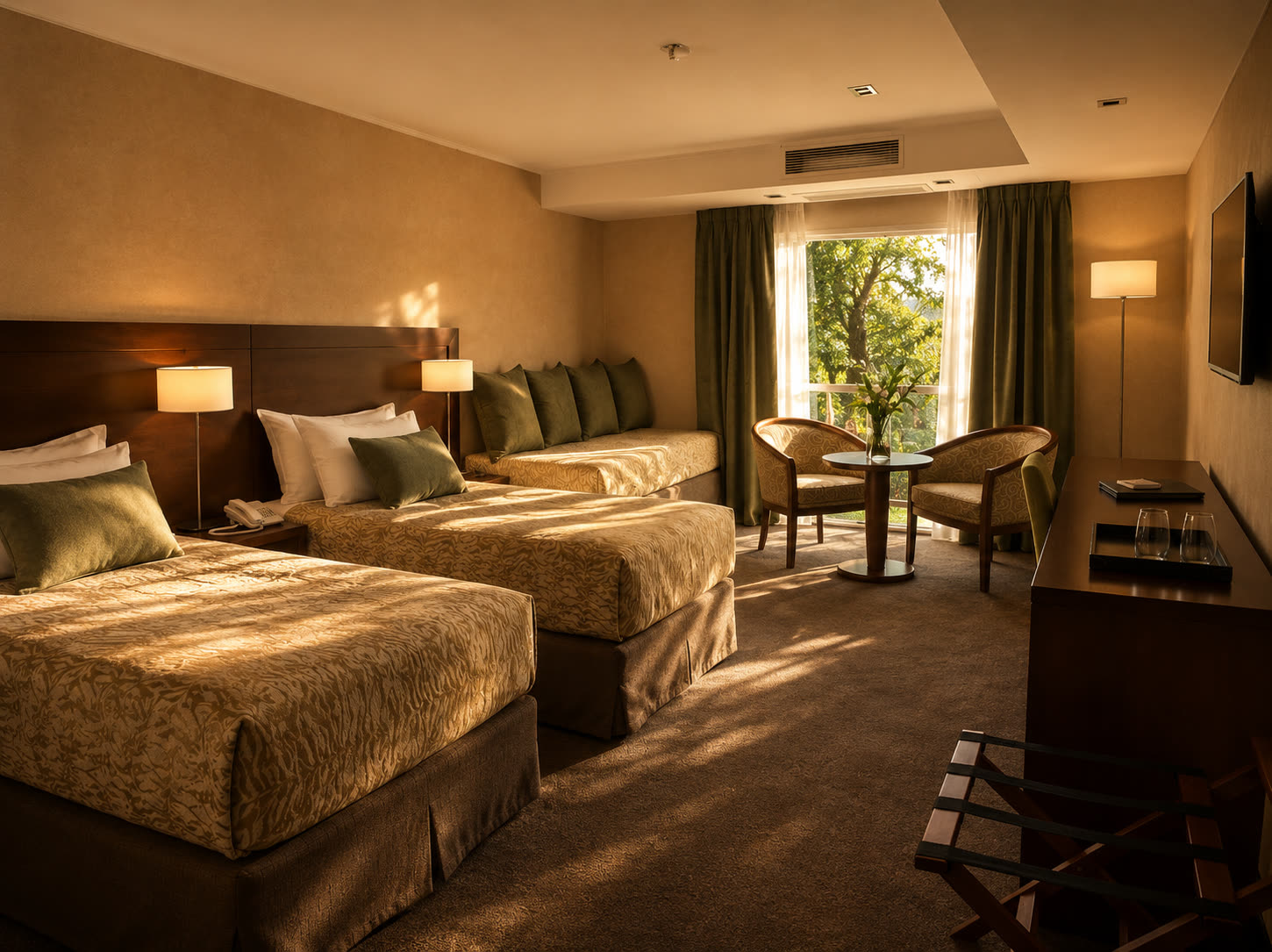 Quarto Senior Family com camas de solteiro